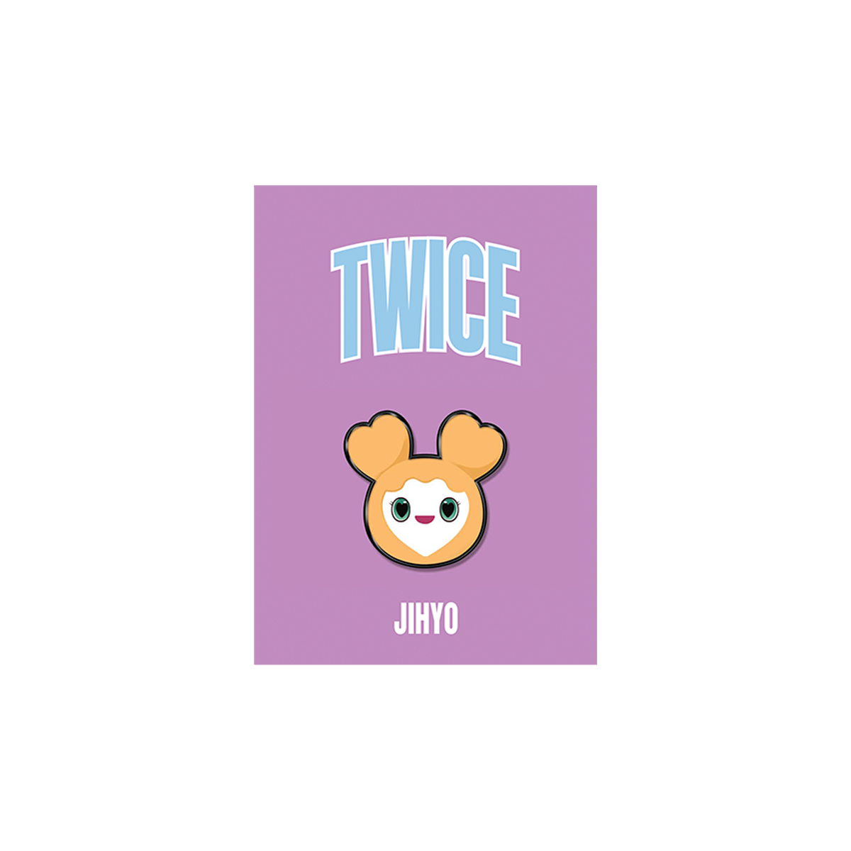 Online Exclusive] JIHYO LOVELY ENAMEL PIN – TWICE