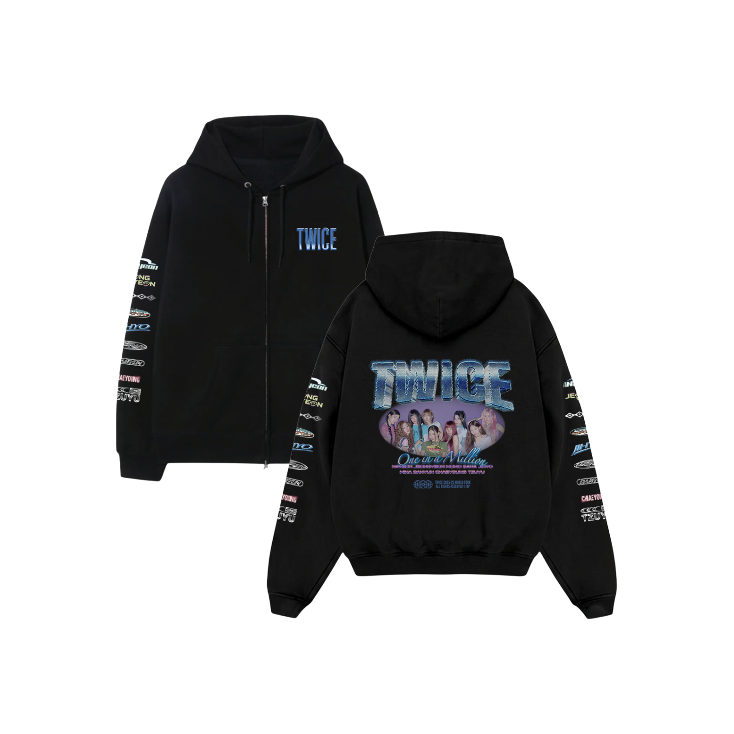 タレントグッズ TWICE 10VE UNIVERSE ジップアップ パーカー