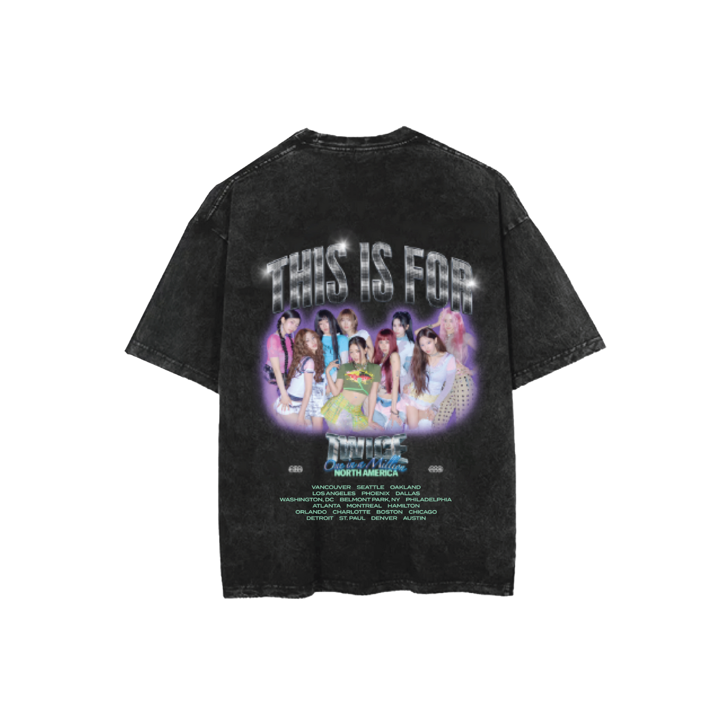 Online Exclusive] BLACK T-SHIRT – TWICE