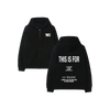 BLACK ZIP HOODIE - BOSTON