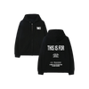 BLACK ZIP HOODIE - CHARLOTTE