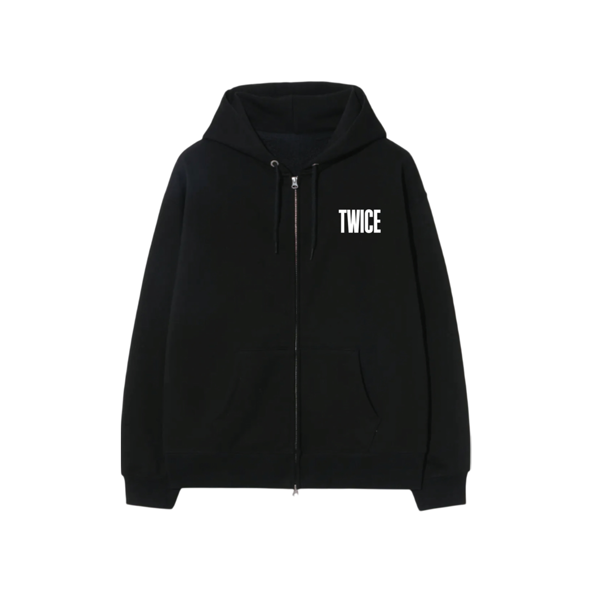 BLACK ZIP HOODIE - DALLAS – TWICE