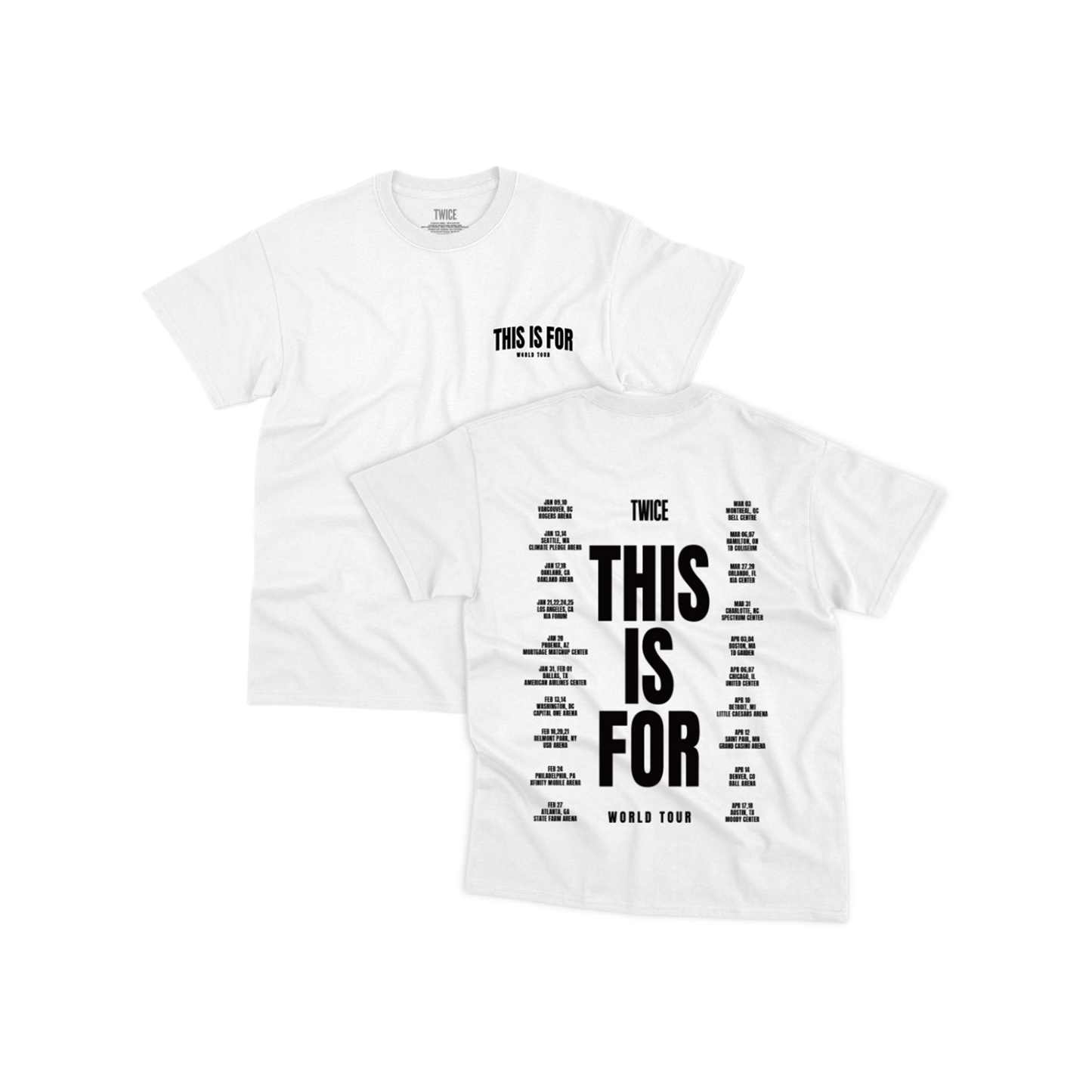 WHITE T-SHIRT – TWICE
